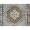 Tribal & Geometric Wool Hand Knotted Rug Grey Ivory 2.7X23.9 -O084928