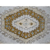 Tribal & Geometric Wool Hand Knotted Rug Grey Ivory 2.7X5.10 -O084926