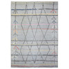 Tribal & Geometric Wool Hand Knotted Rug Grey No Border 10.0X13.9 -O072783