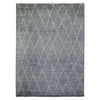 Tribal & Geometric Wool Hand Knotted Rug Grey No Border 8.6X11.6 -O070596