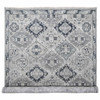 Tribal & Geometric Wool Hand Knotted Rug Grey Silver Gray 11.9X14.8 -O084022