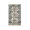 Tribal & Geometric Wool Hand Knotted Rug Ivory Ivory 3.0X5.0 -O065580