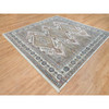 Tribal & Geometric Wool Hand Knotted Rug Ivory Ivory 9.10X10.0 -O065618