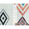 Tribal & Geometric Wool Hand Knotted Rug Ivory No Border 4.0X6.4 -O082977