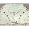 Tribal & Geometric Wool Hand Knotted Rug Ivory No Border 9.3X12.6 -O082960