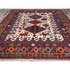 Tribal & Geometric Wool Hand Knotted Rug Ivory Red 8.4X9.3 -O086976