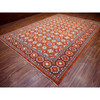 Tribal & Geometric Wool Hand Knotted Rug Orange Orange 9.9X13.6 -O072171