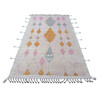 Tribal & Geometric Wool Hand Knotted Rug Pink No Border 5.0X8.4 -O089205
