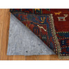 Tribal & Geometric Wool Hand Knotted Rug Red Blue 4.6X6.4 -O087856