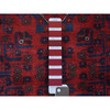Tribal & Geometric Wool Hand Knotted Rug Red Red 2.10X12.8 -O072023