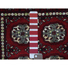 Tribal & Geometric Wool Hand Knotted Rug Red Red 2.6X4.10 -O069449