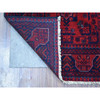 Tribal & Geometric Wool Hand Knotted Rug Red Red 2.6X9.5 -O071826