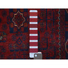 Tribal & Geometric Wool Hand Knotted Rug Red Red 2.8X9.6 -O072028