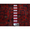 Tribal & Geometric Wool Hand Knotted Rug Red Red 2.8X9.7 -O072027
