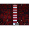 Tribal & Geometric Wool Hand Knotted Rug Red Red 3.10X5.9 -O068070