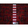 Tribal & Geometric Wool Hand Knotted Rug Red Red 3.4X4.10 -O067964