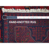 Tribal & Geometric Wool Hand Knotted Rug Red Red 3.4X4.10 -O067964