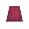 Tribal & Geometric Wool Hand Knotted Rug Red Red 3.4X4.10 -O071804