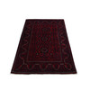 Tribal & Geometric Wool Hand Knotted Rug Red Red 3.4X4.8 -O078091