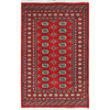 Tribal & Geometric Wool Hand Knotted Rug Red Red 4.0X6.3 -O082418