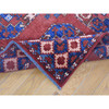 Tribal & Geometric Wool Hand Knotted Rug Red Red 4.0X6.8 -O080045