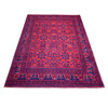 Tribal & Geometric Wool Hand Knotted Rug Red Red 4.10X6.3 -O071792
