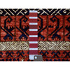 Tribal & Geometric Wool Hand Knotted Rug Red Red 4.1X10.2 -O070357