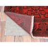 Tribal & Geometric Wool Hand Knotted Rug Red Red 4.2X6.5 -O085108