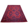 Tribal & Geometric Wool Hand Knotted Rug Red Red 5.6X7.8 -O071773