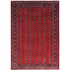 Tribal & Geometric Wool Hand Knotted Rug Red Rich Red 12.0X17.10 -O082395