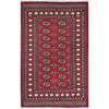 Tribal & Geometric Wool Hand Knotted Rug Red Rich Red 4.2X6.6 -O082415