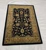 Traditional Clearance Area Rug Black 3.3X5.5  -EB-54