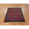 Antique Wool Hand Knotted Rug Red 5.3X6.7  -O078332
