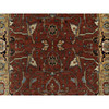 Traditional Wool Hand Knotted Rug Red 4.2X12.1  -O091090