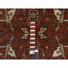 Traditional Wool Hand Knotted Rug Red 4.2X12.1  -O091090