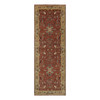 Traditional Wool Hand Knotted Rug Red 4.2X12.1  -O091090