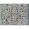Traditional Wool & Silk Hand Knotted Rug Blue 4.11X5.2  -O091007