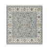 Traditional Wool & Silk Hand Knotted Rug Blue 4.11X5.2  -O091007