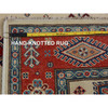 Kazak Wool Hand Knotted Rug Red 4.0x5.10 -O057067