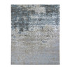 Modern and Contemporary Wool & Silk Hand Knotted Rug Grey 8.0x9.10 -O059042
