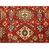 Heriz Wool Hand Knotted Rug Red 4.1x6.0 -O062651