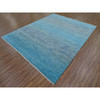 Modern and Contemporary Wool Hand Knotted Rug Blue 8.0x9.10 -O079202