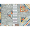 Tribal & Geometric Wool Hand Knotted Rug Grey 10.0x13.7 -O082032