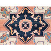 Heriz Wool Hand Knotted Rug Orange 8.2x9.10 -O085459