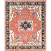 Heriz Wool Hand Knotted Rug Orange 8.2x9.10 -O085459
