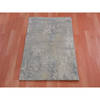 Modern and Contemporary Wool & Silk Hand Knotted Rug Grey 2.0x3.1 -O075351