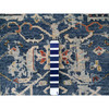 Heriz Wool Hand Knotted Rug Blue 7.11x9.9 -O084971