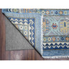 Oushak And Peshawar Wool Hand Knotted Rug Blue 9.0x12.0 -O089705
