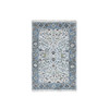 Oushak And Peshawar Wool Hand Knotted Rug Ivory 3.0x4.10 -O010106