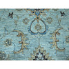 Oushak And Peshawar Wool Hand Knotted Rug Blue 12.0x18.1 -O076106